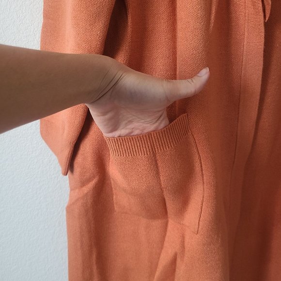 Torrid Everyday Plush Anorak Hooded Cardigan Sweater Plus Size 3X Orange - Picture 4 of 7